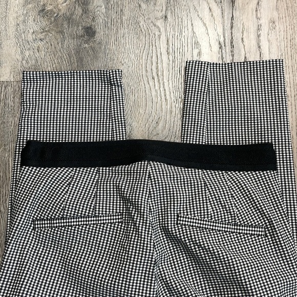 Zara Women’s Tartan Black and White Checkered Trousers, size small - Picture 10 of 12